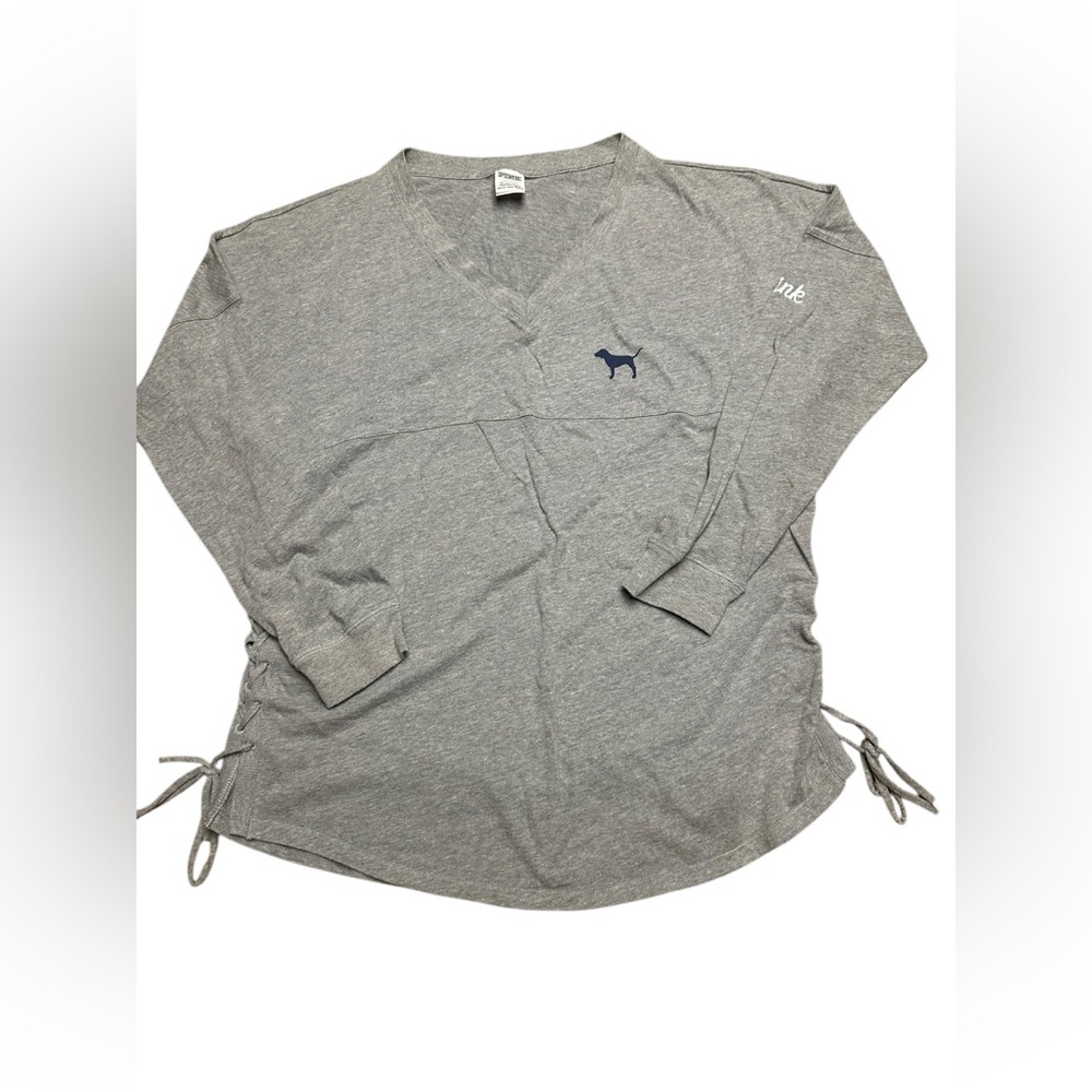 Victoria's Secret Pink Gray Long Sleeve Top